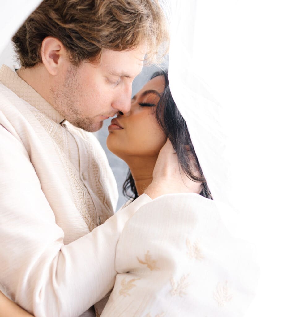Boston wedding couple posing together naturally during wedding