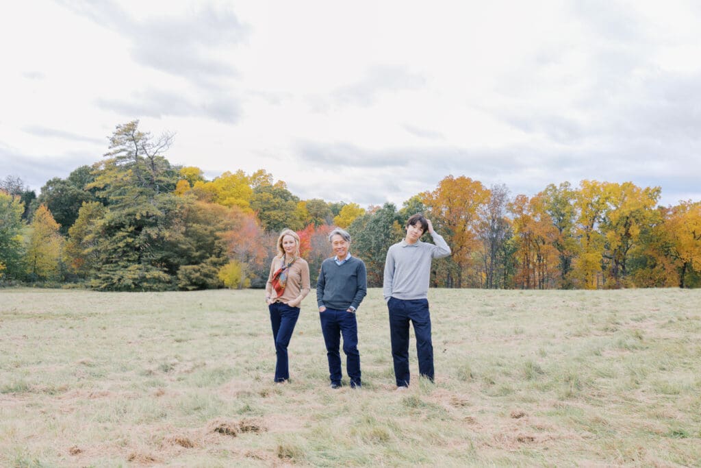 family photos taken during mid-day on overcast day